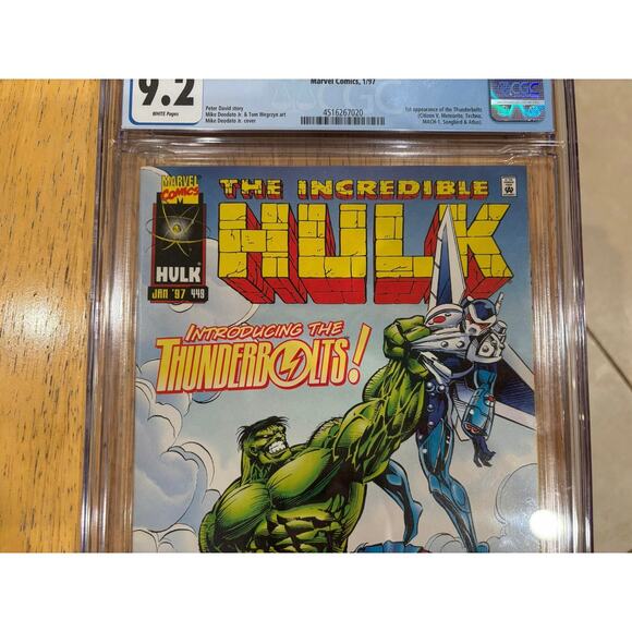 Incredible Hulk #449 CGC 9.2 1st Appearance of The Thunderbolts (1997) - Picture 4 of 6